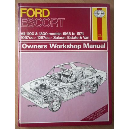 FORD ESCORT Haynes Workshop Manual 1100/1300/1097cc/1297cc 1968 - 1974