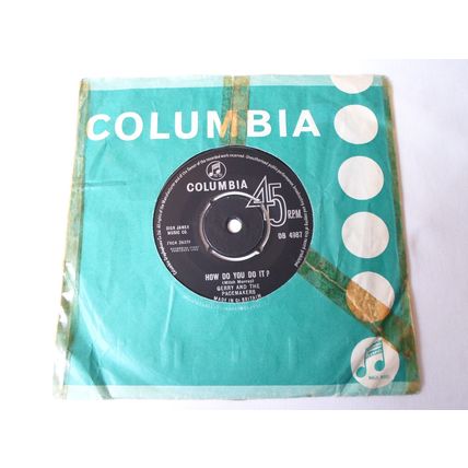 7" 1963. GERRY AND THE PACEMAKERS .HOW DO YOU DO IT , COL DB 4987.. NEAR MINT