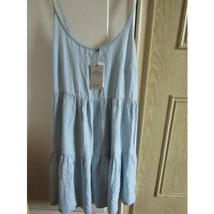 DENIM CO. blue summer spaghetti strap dress Size 12 never worn