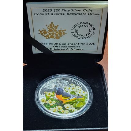 1 Oz Silver Collectible 2025 Royal Mint Baltimore Oriole Mintage Of 7500