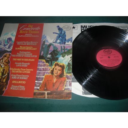 GEOFF LOVE ORCHESTRA LP LOT OF 2- BIG WESTERN MOVIE THEMES/CONCERTO MOVIE THEMES