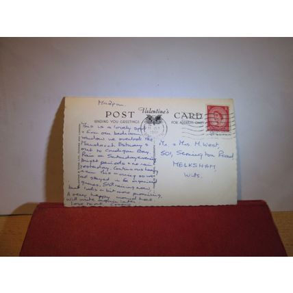 MOUNT ARGUS, BARMOUTH, WALES used postcard RP by Valentine 1961 pm =