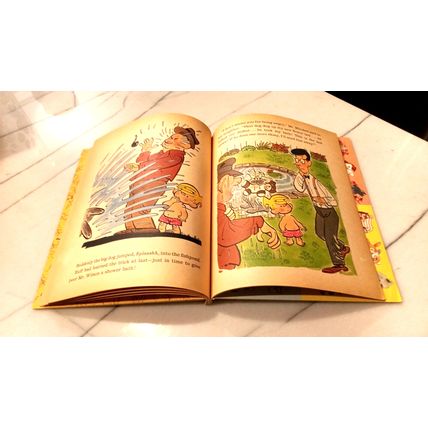 Old Vintage Little Golden Book Dennis The Menace And Ruff (C) Third Edition 1959