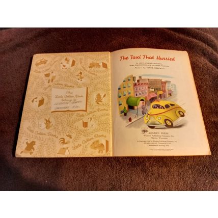 Little Golden Book The Taix That Hurried By Lucy Mitchell (Q) Edition 1972