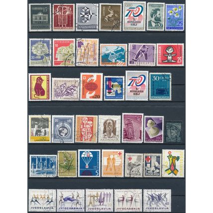 568 Stamp Selection - Yugoslavia - Used Hinged