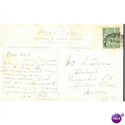 GB Postcard - Woburn Abbey, Bedfordshire, East Front