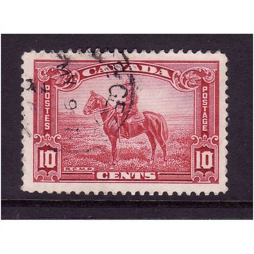 CANADA 1935 MOUNTED POLICEMAN 10c CARMINE SG 347 FINE USED #4