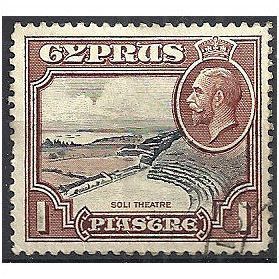 Cyprus 1934 SG136 1pi Black & Red-Brown Very Fine Used ..