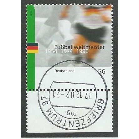 GER 2002 56c 'FOOTBALL WORLD CHAMPIONS 'FINE USED (EBID49-470)