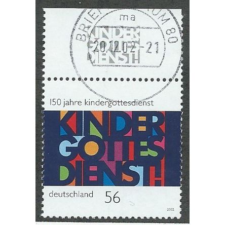 GER 2002 56c '150TH ANN OF CHILDRENS CHURCH SERVICES 'FINE USED (EBID49-471)