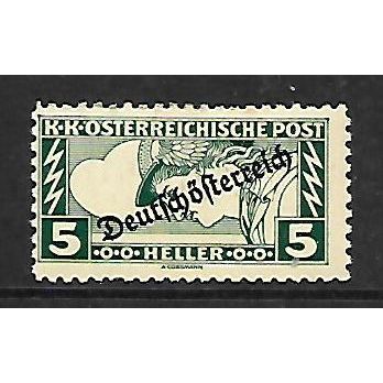 AUSTRIA 1919 EXPRESS MERCURY 5H GREEN OPT'D DEVTSCHOSTERREICH SG N 335 M MINT