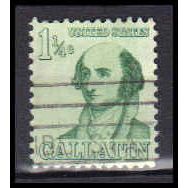 Used 1279 1 1/4c Albert Gallatin Very Fine KA5947