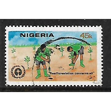 NIGERIA 1982 45K UN CONFERENCE ON HUMAN ENVIRONMENT SG 437 FINE USED