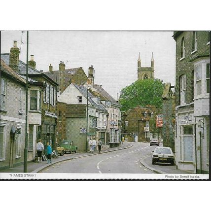 London - Hampton, Richmond - Thames Street - local postcard c.1980s