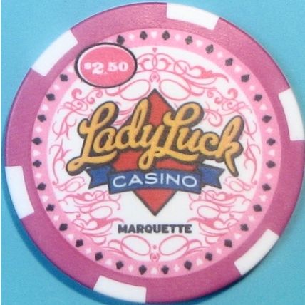 Lady Luck. $2.50 Casino Chip. Marquette, IA. W99