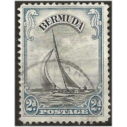 Bermuda 1936 SG101 2d Black & Pale Blue Fine Used ...