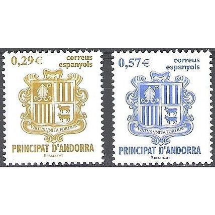 Andorra Español 2006 Michel 330 - 331 Neuf ** Cote (2008) 3.40 € Armoiries