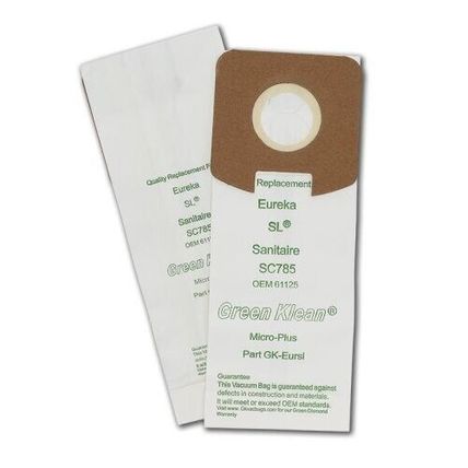SOP Green Klean Eureka SL & Sanitaire SC785 Replacement Vacuum Bags, 6 Bags