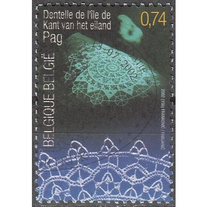 Belgique 2002 Michel 3144 O Cote (2008) 1.50 € Dentelle de l'Ile de Pag