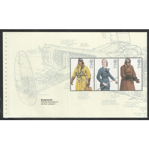 Great Britain 2008 RAF Uniforms Booklet Pane 2865b Mint NHM SG DX42 BK185 stamp