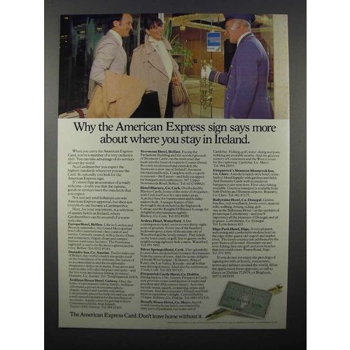1979 American Express Credit Card Ad - Sign Says More