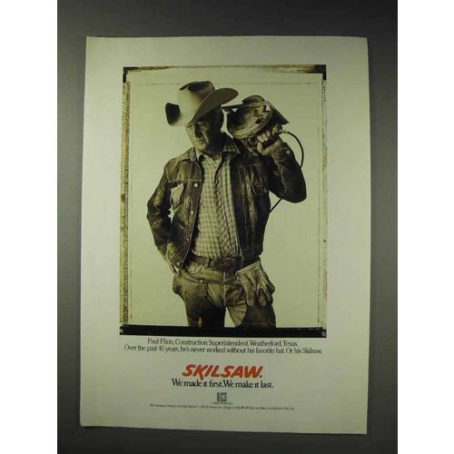 1991 Skil SkilSaw Ad - Paul Flinn, Construction