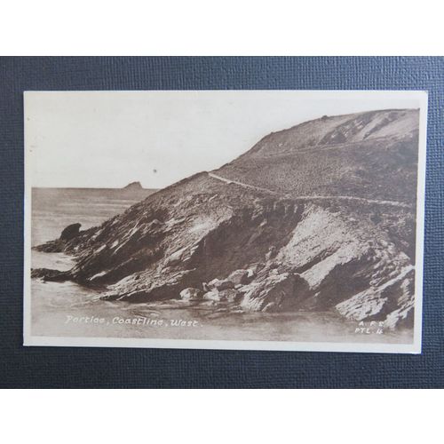 Portloe Coastline West, Cornwall Postcard