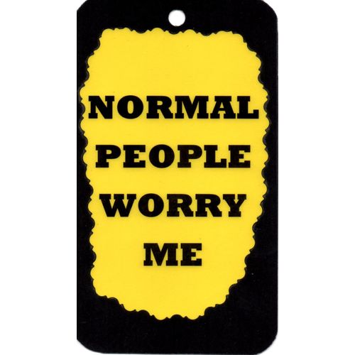 3154 Normal People Worry Me Humorous Saying Sign Magnet Gift