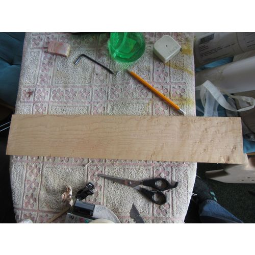 KGS Neck Curly Maple fretboard blank