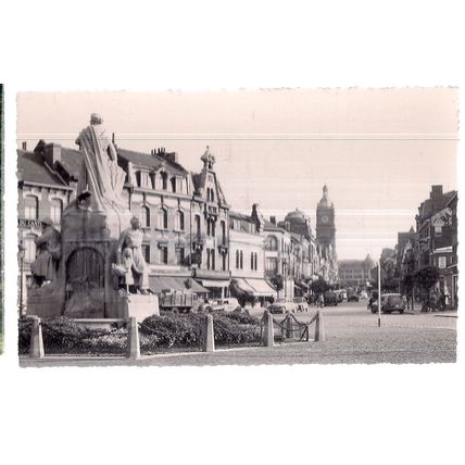 LENS, FRANCE used vintage postcard RP not posted =
