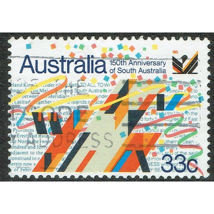 Australia 1986 150th Anniversary of South Australia 33c Multicoloured SG1001 GU