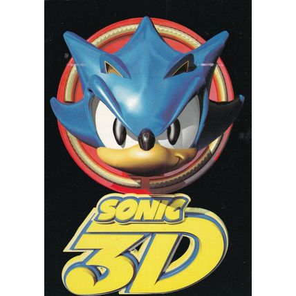 Sonic 3D Advertising Postcard posted 1996 VGC