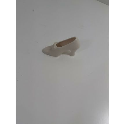 Collectible antique miniature white porcelain shoe (7)