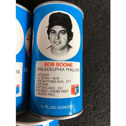RC Cola 1977 Baseball Player Can Lot Of 5 Parker Boone Perez Garland Messersmith