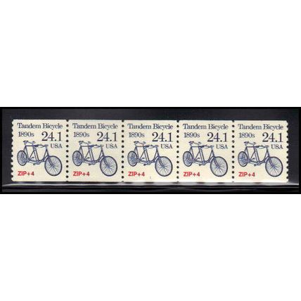 2266 24.1c Tandem Bicycle Very Fine MNH Dry Gum PNC 1/5 X1350