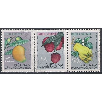 VIET-NAM du Nord N° 392 393 396 YVERT OBLITERE ( USED )