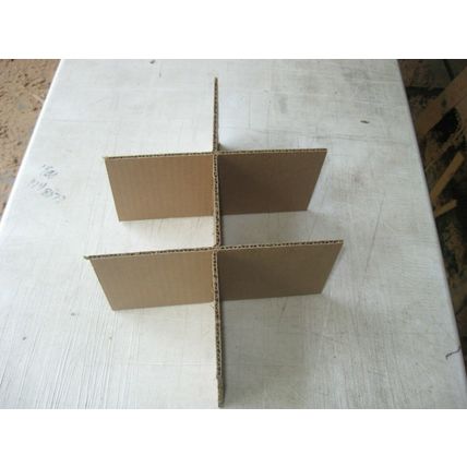 Cardboard Dividers 5 Sets 15" X 10" X 5" High 6 cell B 15-5-02 & B10-5-01