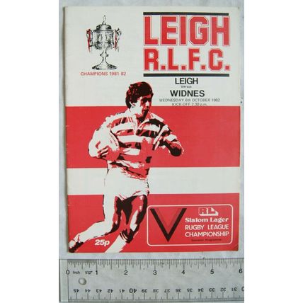 1982 programme Leigh v. Widnes