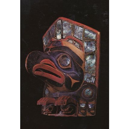 Vancouver Primitive Art Antique Mythical Bird Statue Canada Postcard