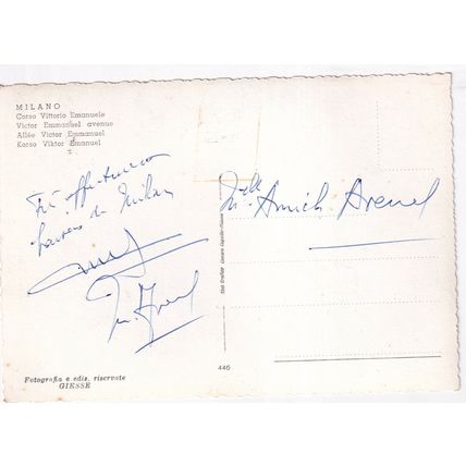 Milano Corsa Vittorio Emanuele Italy postcard posted 1978 VGC