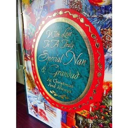 Large Christmas Cards - Nan & Grandad - (Tassel)