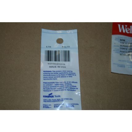 7 WELLER SCREWDRIVER TIP SOLDERING IRON TIP ETR 1.6mm for WEC24/EC1201 NEW