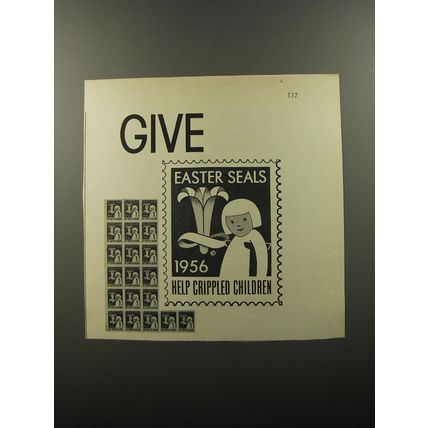 1956 Easter Seals Ad - Give