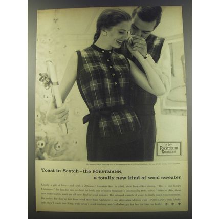 1956 Forstmann Sweater Advertisement - Toast in Scotch
