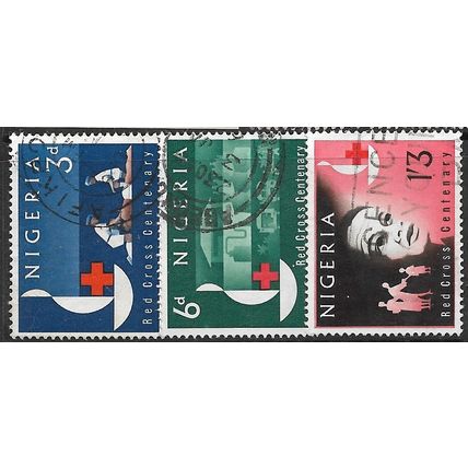 1963 SG 135/137 - fine used (o) - RED CROSS