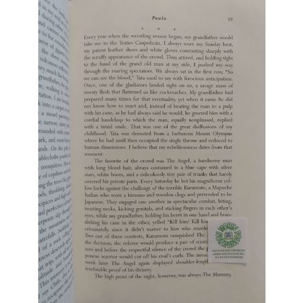 FLAT SIGNED FIRST 1st EDITION PAULA by ISABEL ALLENDE HCDJ