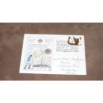 1972 GB Cover - Manchester City Football Club European UEFA Cup