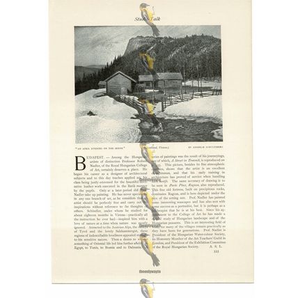 April Evening on the Senne, Anshelm Schultzberg, Book Illustration, c1910