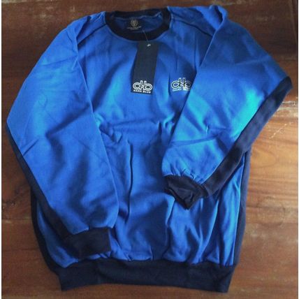 Nuttalls Oxford University Mens Crew Neck Sweatshirt Royal Blue Large 46" chest
