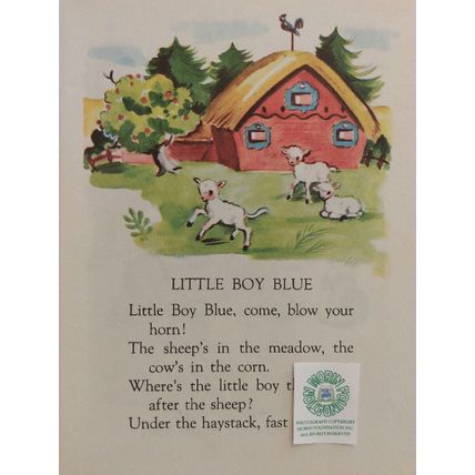 1957 MOTHER GOOSE ILLUSTRATED by ESTHER FRIEND A RAND McNALLY ELF PICTURE BOOK